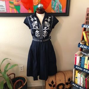 Folksy swing dress